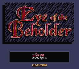 Eye of the Beholder (Japan) Title Screen